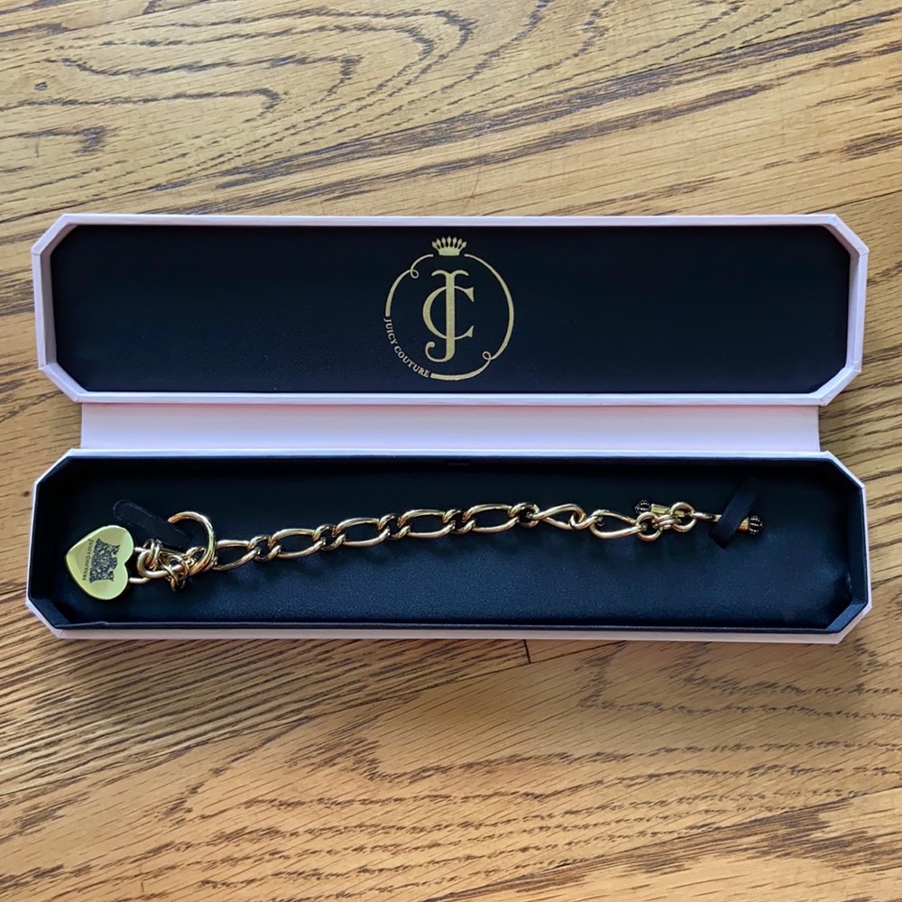 Juicy Couture gold charm bracelet